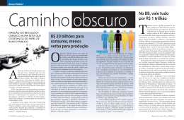 Caminho obscuro - Sindicato dos Bancários de Brasília