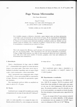 Fogo Versus Microondas - Sociedade Brasileira de F&iacute;sica