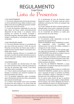 REGULAMENTO LISTA DE CASAMENTO A4_atualizado 12.02.2014