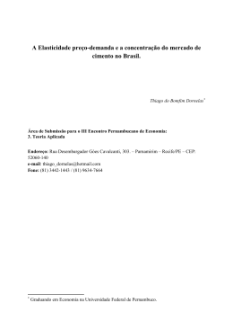 A Elasticidade pre&ccedil;o-demanda e a concentra&ccedil;&atilde;o do - corecon-pe