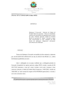 Poder Judiciario do Estado de Mato Grosso Comarca de