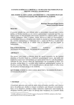 Rafael Lazzarotto Simioni - O ensino jur&iacute;dico e a