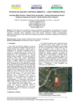 1 TECNICAS DE AN&Aacute;LISE E CONTROLE AMBIENTAL