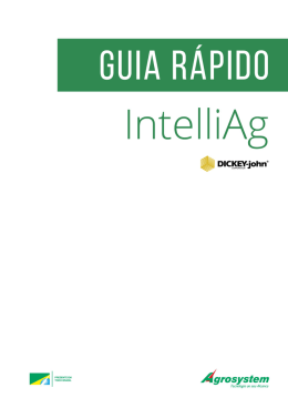 Guia R&aacute;pido - IntelliAg