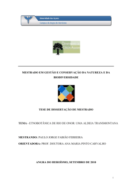 Etnobot&acirc;nica de Rio de Onor - Reposit&oacute;rio da Universidade dos