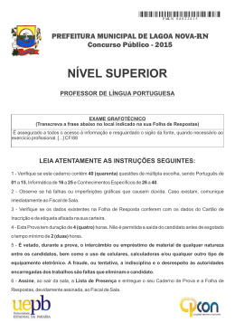 17 - PROFESSOR DE LÍNGUA PORTUGUESA - CPCON