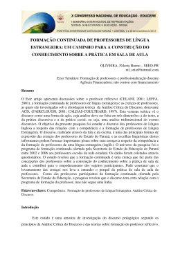 forma&ccedil;&atilde;o continuada de professores de l&iacute;ngua estrangeira