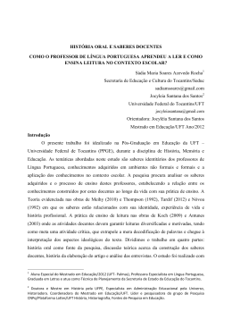 S&aacute;dia Maria Soares Azevedo Rocha e Jocyl&eacute;ia Santana