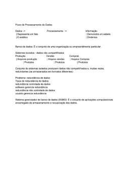 Fluxo de Processamento de Dados