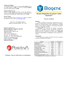 Validade e data de fabrica&ccedil;&atilde;o na embalagem Kit para