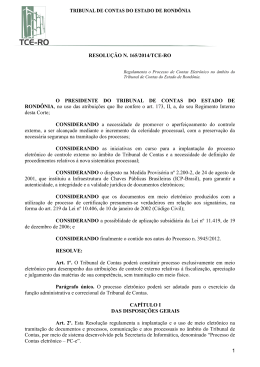 Resolução n. 165/2014 - TCE-RO