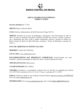 Edital completo - Banco Central do Brasil