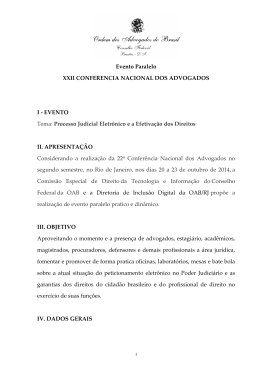 Processo Judicial Eletr&ocirc;nico e a Efetiva&ccedil;&atilde;o dos Direitos - OAB-Go