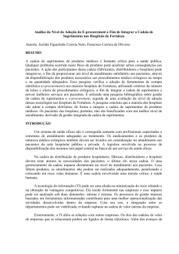 An&aacute;lise do N&iacute;vel de Ado&ccedil;&atilde;o do E-procurement a Fim de