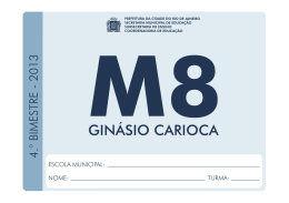 x + y = 2 3x + 3y = 6 - Prefeitura do Rio de Janeiro