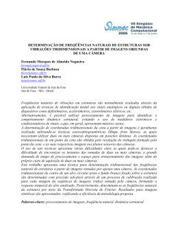 determina&ccedil;&atilde;o de freq&uuml;&ecirc;ncias naturais de estruturas sob