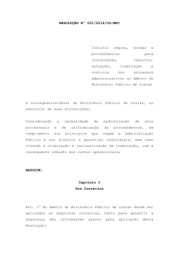 Resolu&ccedil;&atilde;o n. 01/2014 - p&aacute;gina eletr&ocirc;nica do Minist&eacute;rio P&uacute;blico de