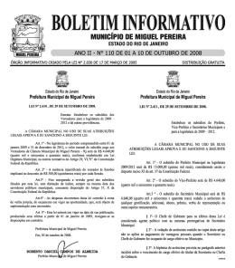 BIM nº 110 - Miguel Pereira