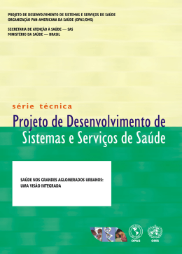 Projeto de Desenvolvimento de Sistemas e Servi&ccedil;os de Sa&uacute;de