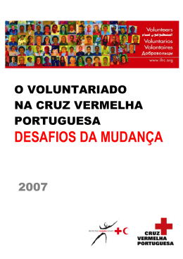 DESAFIOS DA MUDANÇA - Cruz Vermelha Portuguesa