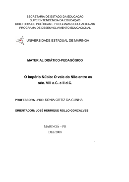 O Imp&eacute;rio N&uacute;bio - Secretaria de Estado da Educa&ccedil;&atilde;o do Paran&aacute;