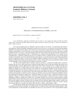 Serm&otilde;es vol.3 - Biblioteca Nacional
