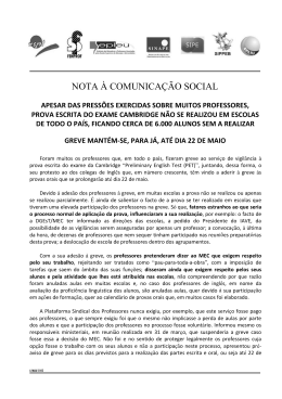 NOTA &Agrave; COMUNICA&Ccedil;&Atilde;O SOCIAL