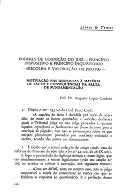 Poderes de cogni&ccedil;&atilde;o do juiz