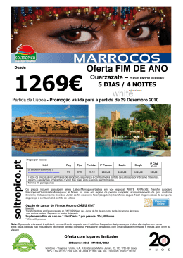 Oferta FIM DE ANO Ouarzazate &ndash; O ESPLENDOR BERBERE