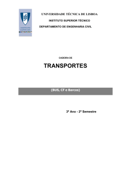 Dimensionamento de Transportes Colectivos