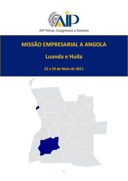 EMPRESAS Missão Empresarial a Angola | Luanda e Huíla