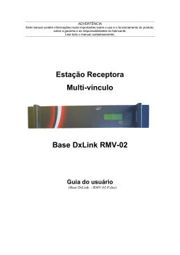 Esta&ccedil;&atilde;o Receptora Multi-v&iacute;nculo Base DxLink RMV-02