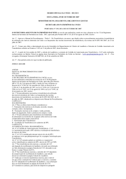 di&aacute;rio oficial da uni&atilde;o &ndash; se&ccedil;&atilde;o 1 sexta
