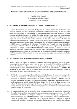Congresso de Ci&ecirc;ncias Veterin&aacute;rias [Proceedings of the Veterin