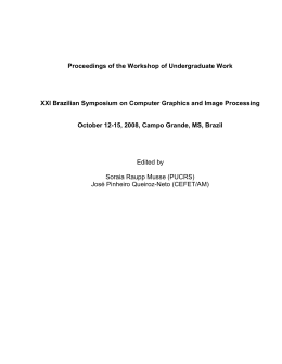 Proceedings of the Workshop of Undergraduate Work XXI Brazilian