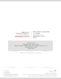 Redalyc.Bibliography of Luso - Japanese studies