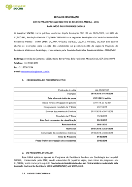 Esse Edital aplica-se apenas ao Programa de Resid&ecirc;ncia M&eacute;dica