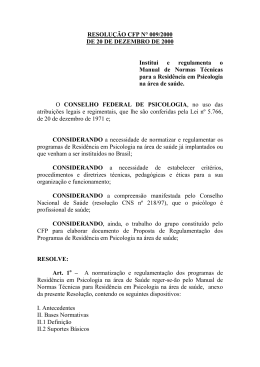 Resolu&ccedil;&atilde;o CFP n&deg; 09/2000