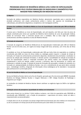 PROGRAMA B&Aacute;SICO DE RESID&Ecirc;NCIA M&Eacute;DICA E/OU CURSO DE