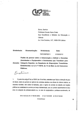 Pedido de esclarecimento à tutela formulado pelo CCISP
