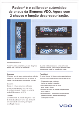 Rodoar&reg;&eacute; o calibrador autom&aacute;tico de pneus da Siemens