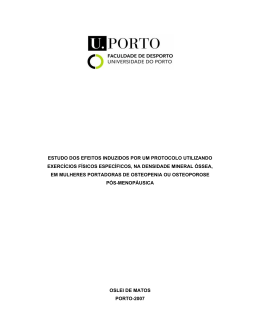 Estudo dos efeitos induzidos por um protocolo utilizando exerc&iacute;cios