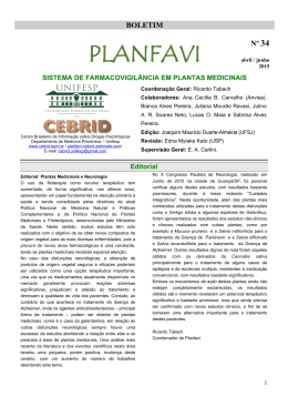 Abr/Mai/Jun - 2015 - CEBRID - Centro Brasileiro de Informações
