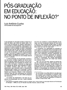 Pós-GRADUAÇÃo EM EoUcAÇAoz