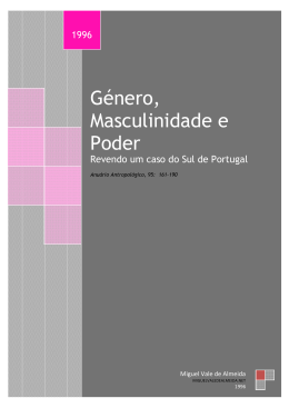 G&eacute;nero, Masculinidade e Poder