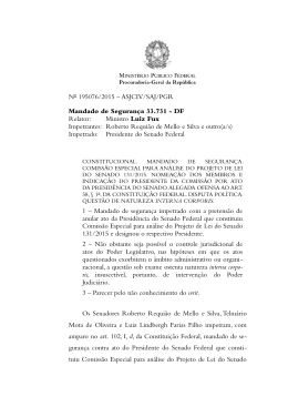 MS 33731 - Ato do Presidente do Senado - Procuradoria