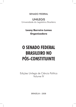 Senado Federal Brasileiro - the observatory of social and political