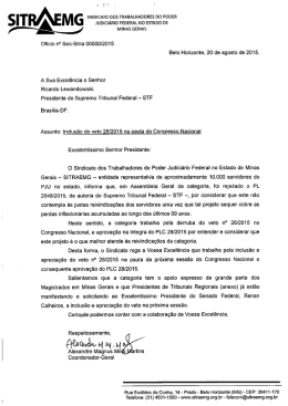 Ao presidente do STF