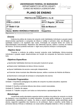 Pr&aacute;tica de Conjunto I, II e III (2012-1)