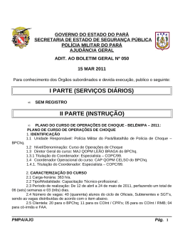 i parte (servi&ccedil;os di&aacute;rios) ii parte (instru&ccedil;&atilde;o)